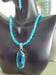 Image of LIGHT BLUE TOPAZ PENDANT NECKLACE SET