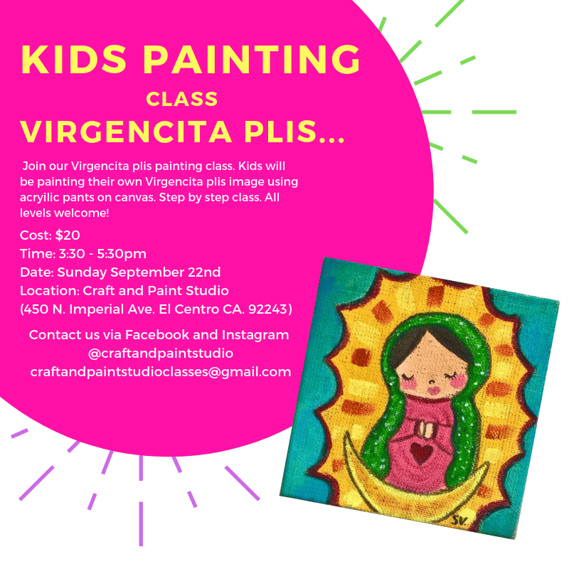 Image of KIDS Virgencita Plis Painting