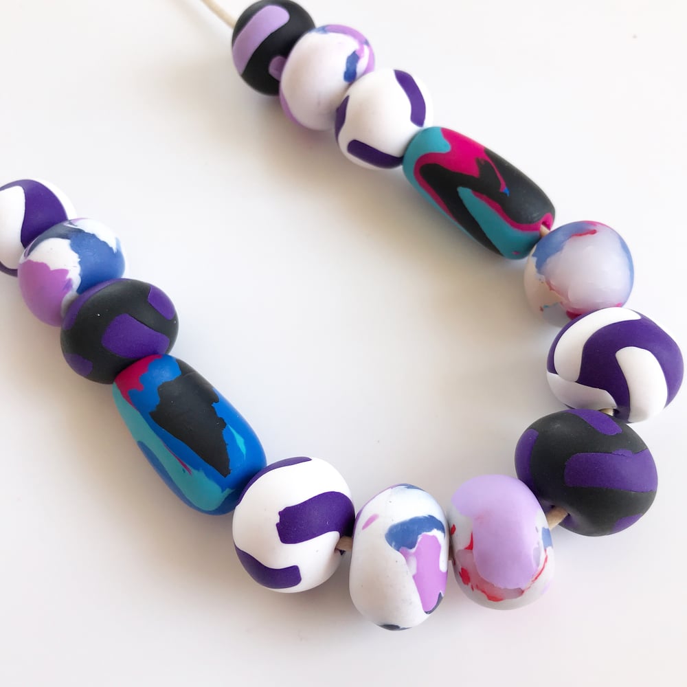 Image of Purple Pattern necklace