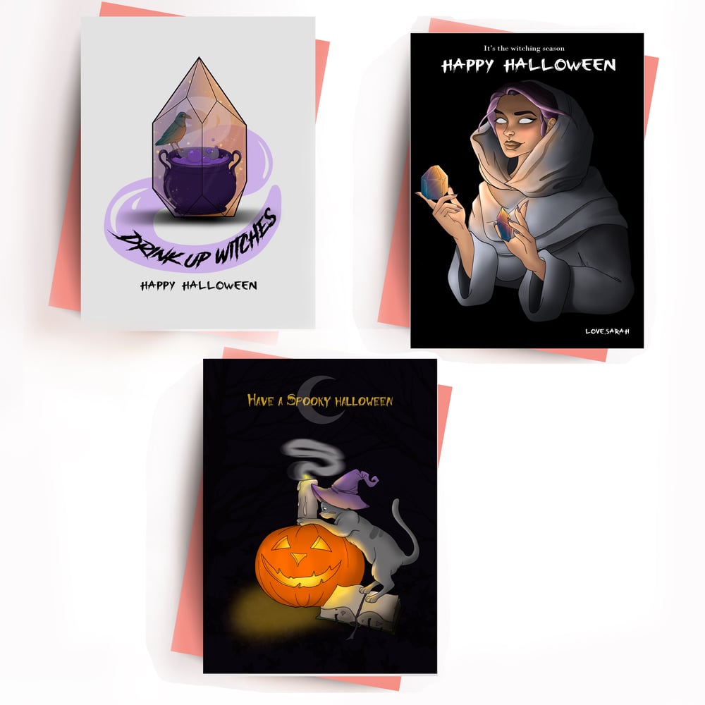 Image of Halloween greeting cards