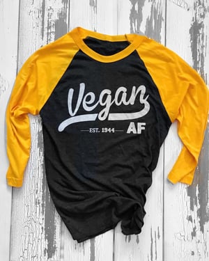 Image of UNISEX VEGAN AF 3/4 Sleeve