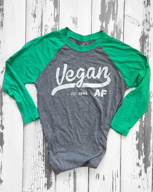 Image of UNISEX VEGAN AF 3/4 Sleeve