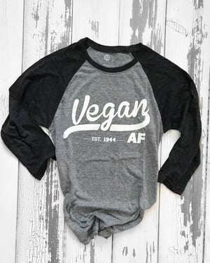 Image of UNISEX VEGAN AF 3/4 Sleeve