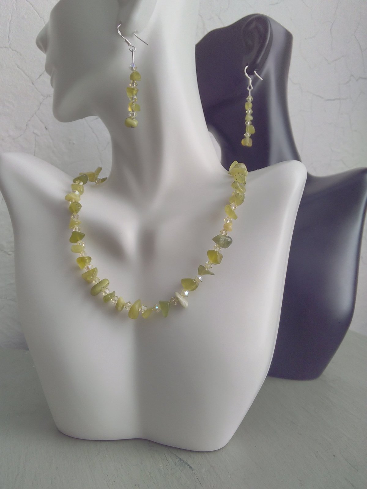 yellow swarovski crystal necklace