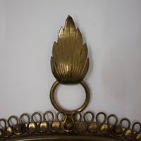 Image 4 of Wall-Mounted Mirror with Brass Loop Frame by Josef Frank, Sweden