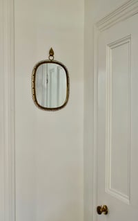Image 5 of Wall-Mounted Mirror with Brass Loop Frame by Josef Frank, Sweden