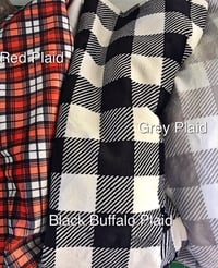 Image 4 of Grey Buffalo Plaid Baby Blanket’s