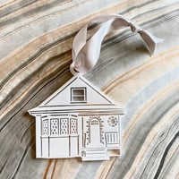 Image 2 of Wooden or Acrylic House Portrait Ornament
