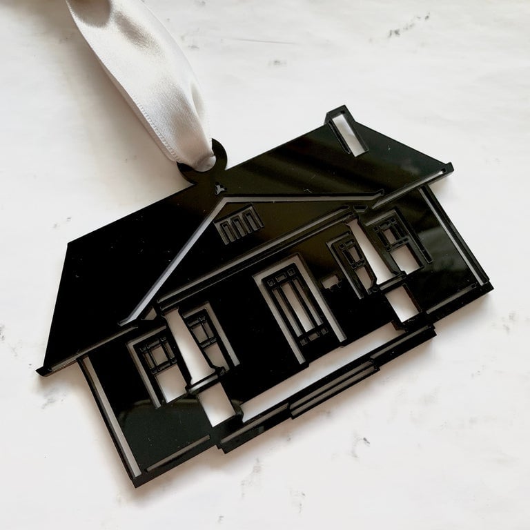 Image of Wooden or Acrylic House Portrait Ornament