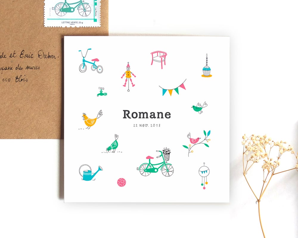 Image of Faire-part Romane sur-mesure