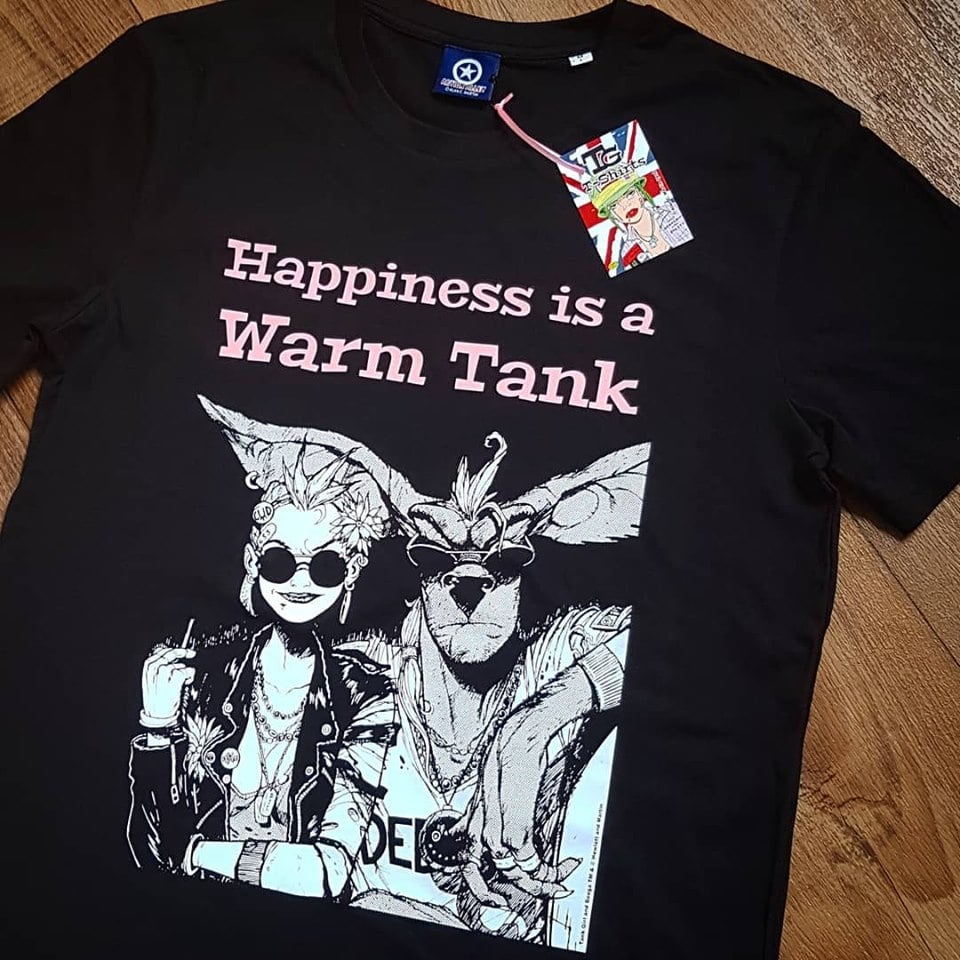 Image of Happiness is a Warm Tank T-shirt - ORGANIC!