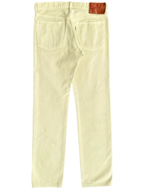 Image 1 of Kapital Pastel Yellow Woven Denim - 31
