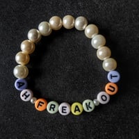 Image 1 of ‘Freak Out’ glass pearl bracelet 