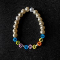 Image 1 of ‘Too Shy Shy’ vintage glass pearl bracelet 
