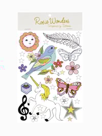 Image 1 of  Unicorn Temporary Tattoos