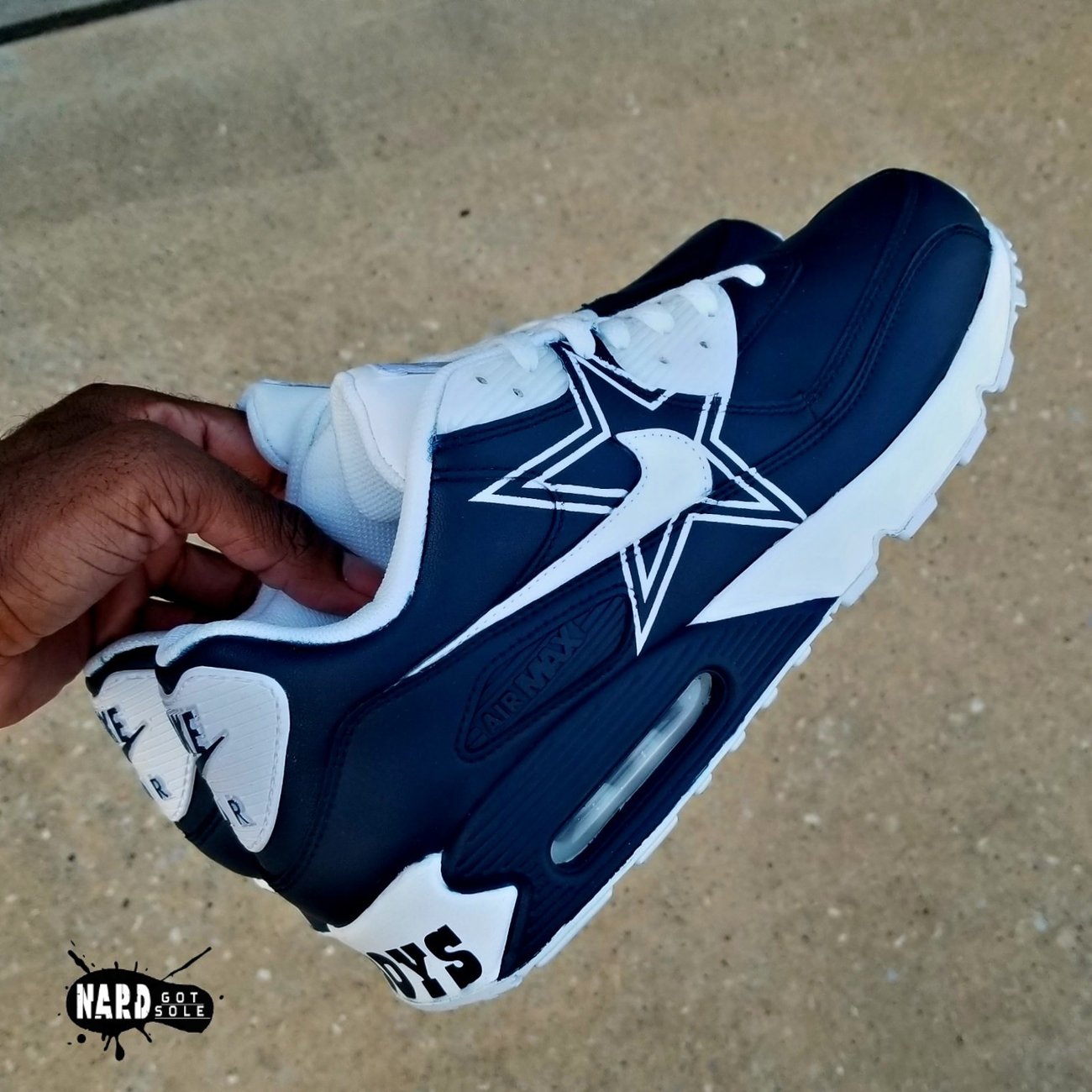 Navy Cowboys AM90 | Nard Got Sole Customs