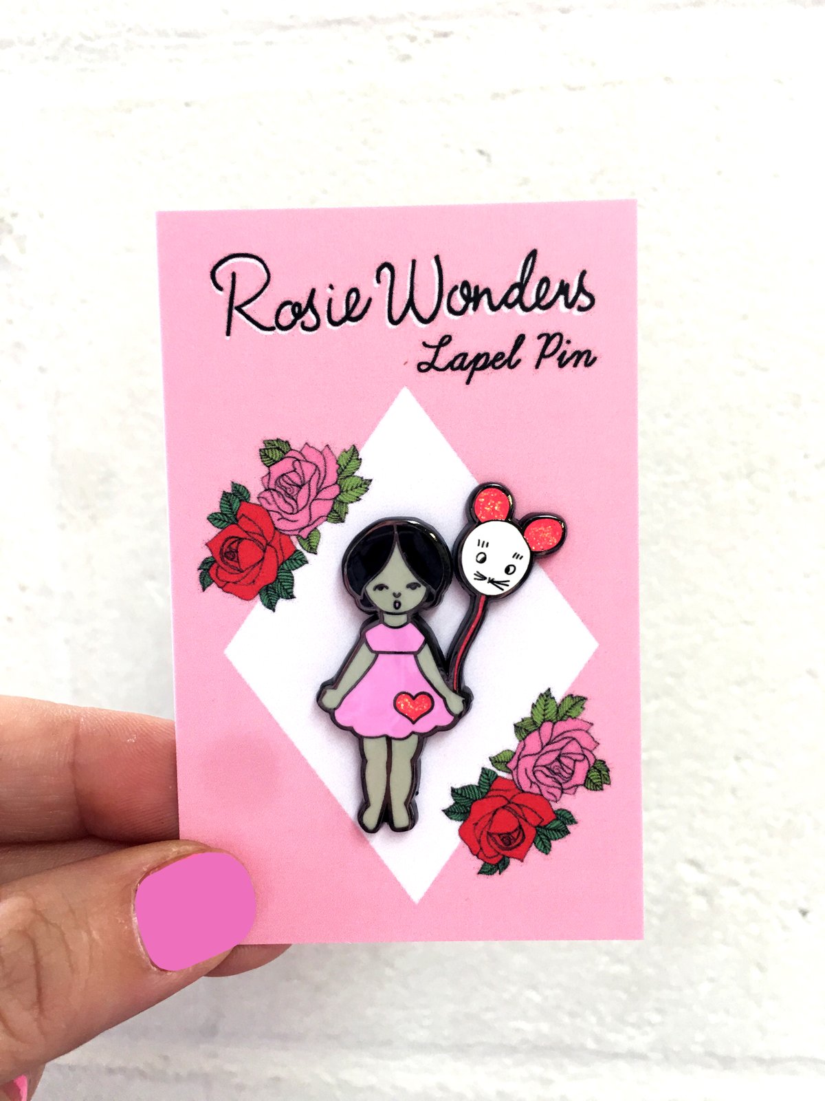 Balloon Girl Enamel Pin