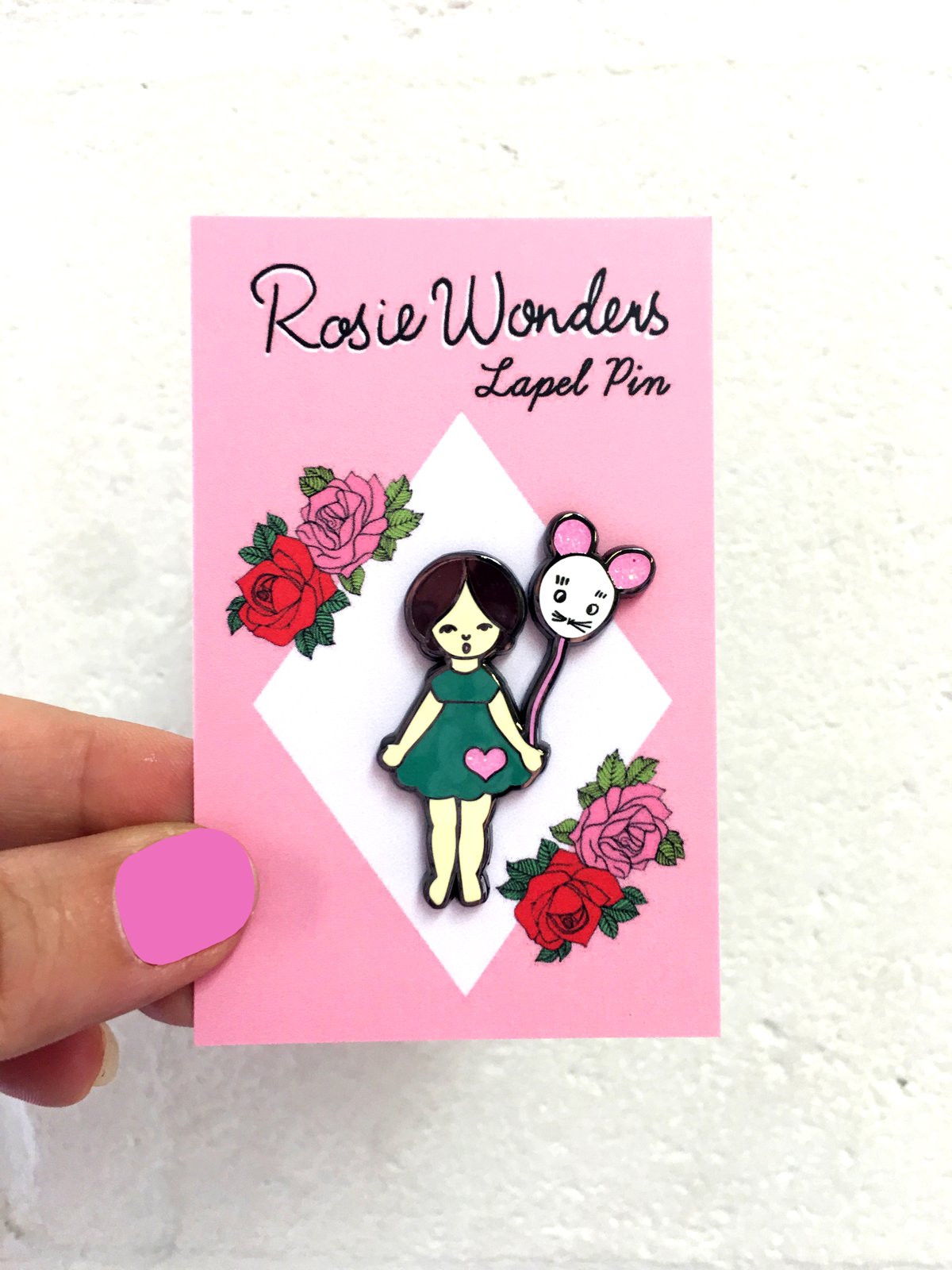 Balloon Girl Enamel Pin