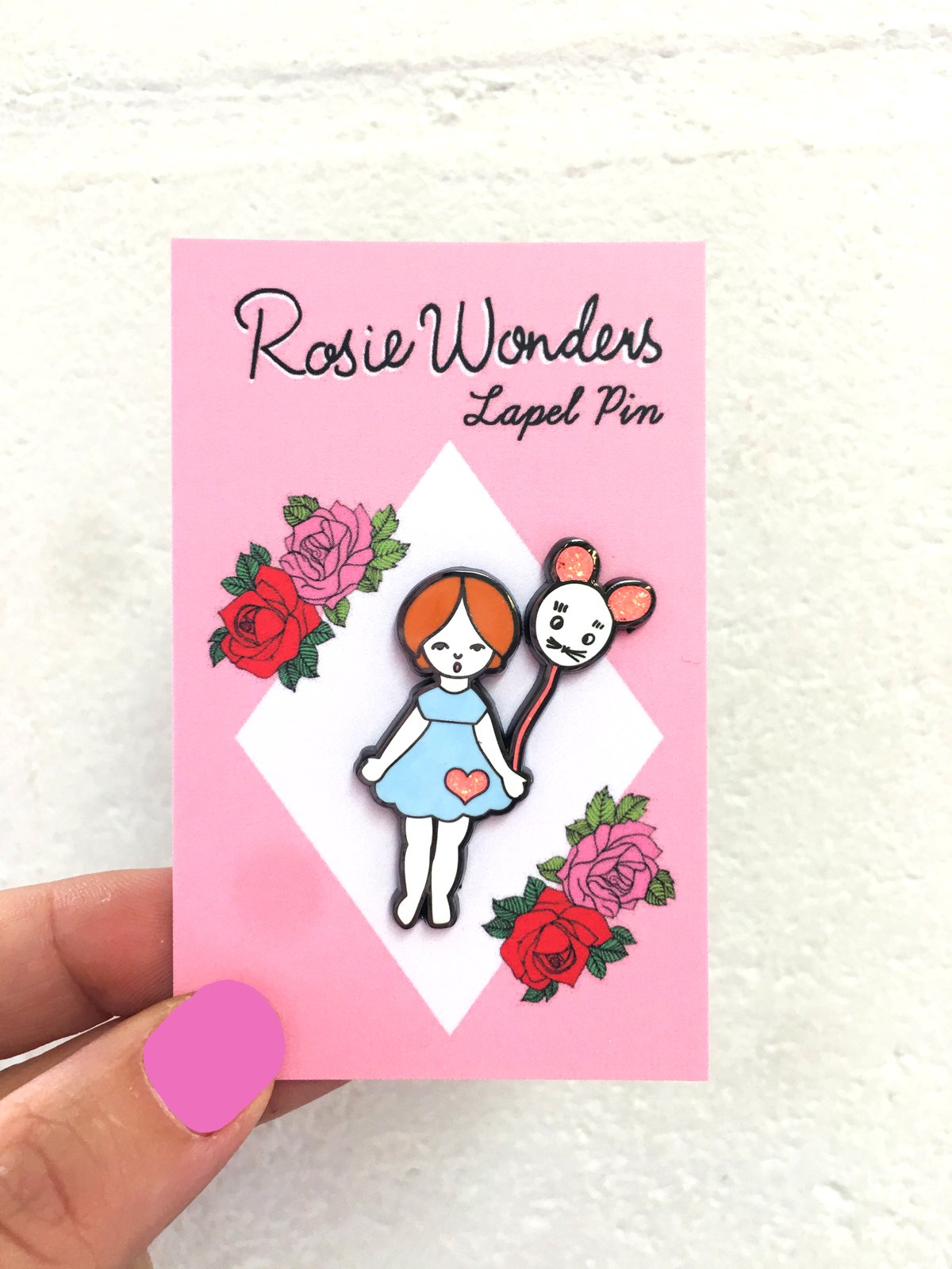 Balloon Girl Enamel Pin