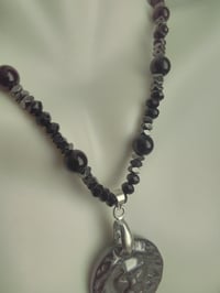 Image 4 of HEMATITE LION PENDANT NECKLACE