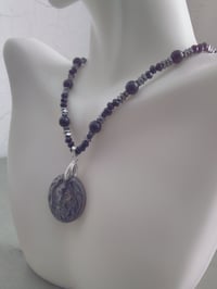 Image 3 of HEMATITE LION PENDANT NECKLACE