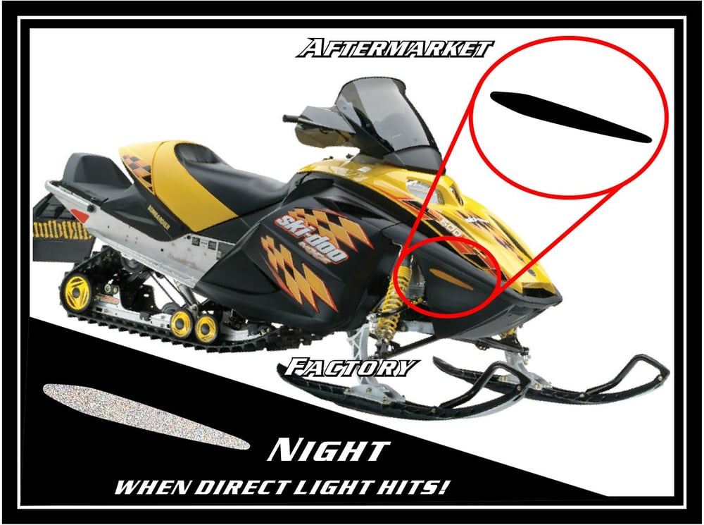Image of FRONT SKI-DOO BLACK REFLECTORS - #516001336
