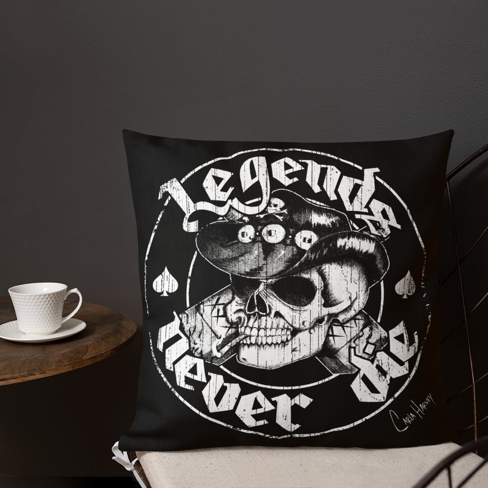 Image of Legends Never Die pillow 
