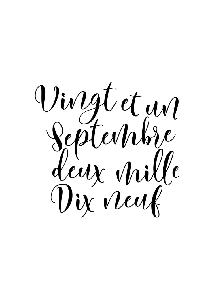 Image of Affiche personnalisable DATE