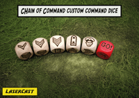 Image 1 of Chain of Command custom command dice