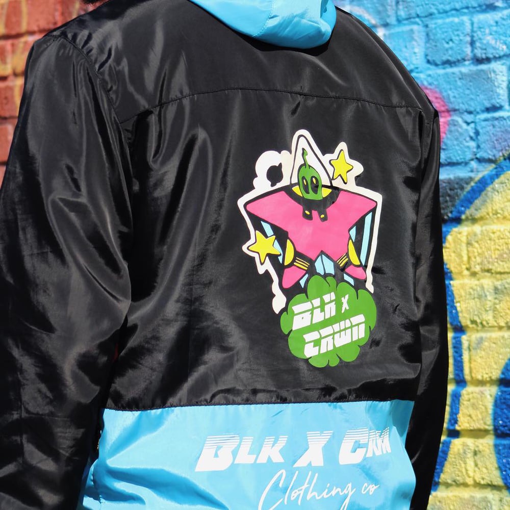 Image of Blk x Crwn ET Windbreaker