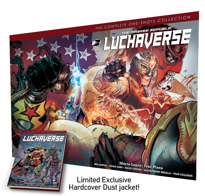 Image of 50% OFF The Masked Republic Luchaverse: The Complete One-Shots Collection (HC)