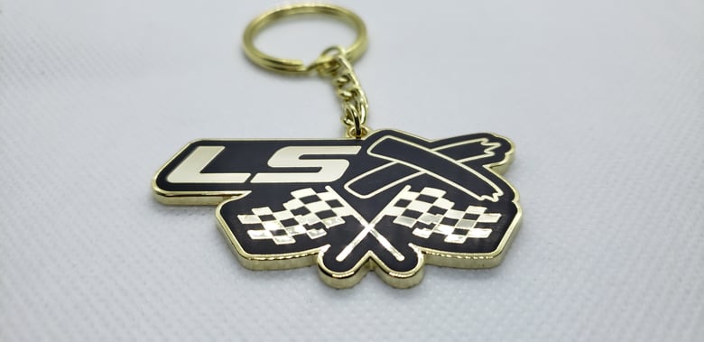 Image of Gbodyfest LSX keyring (Gold X)