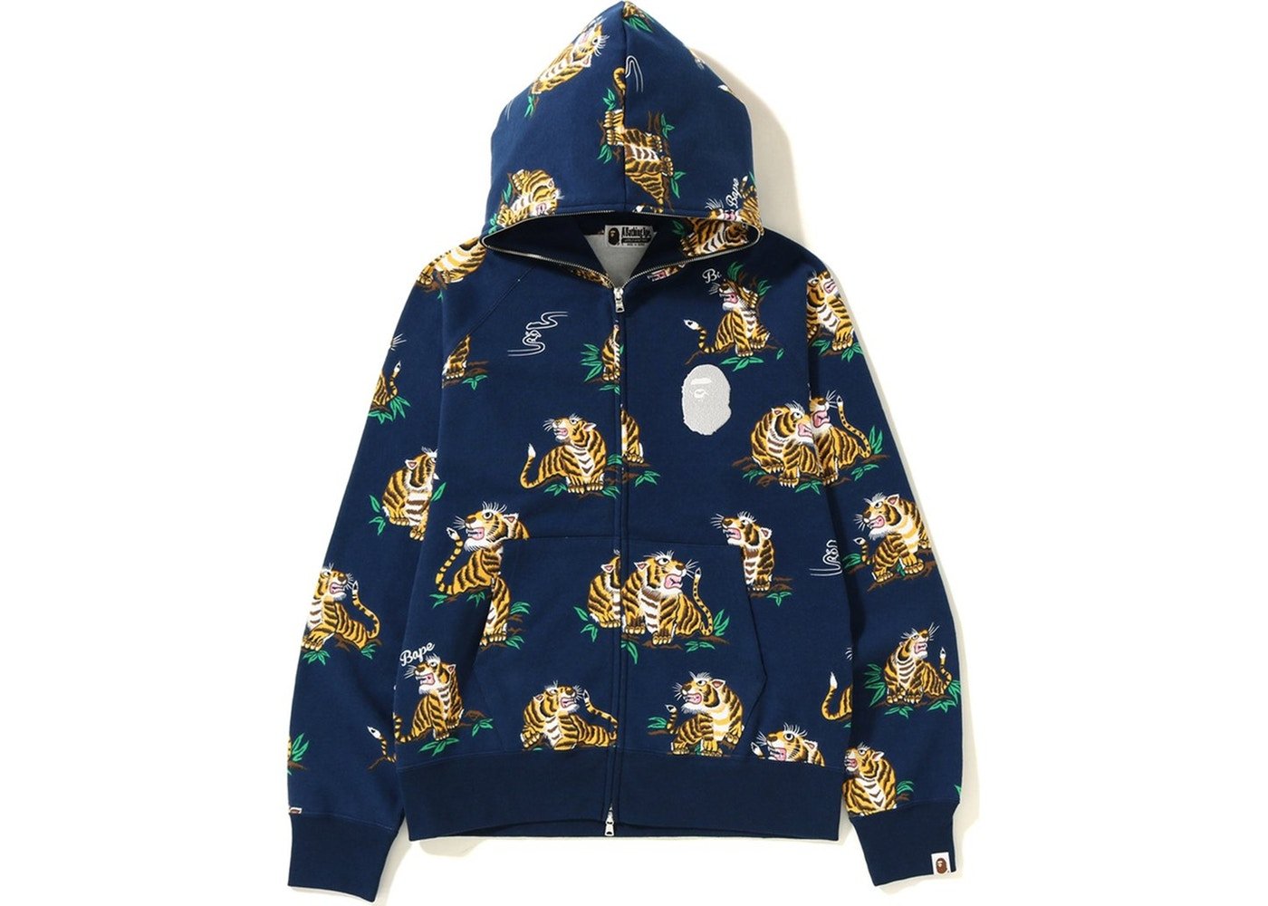 bathing ape blue hoodie