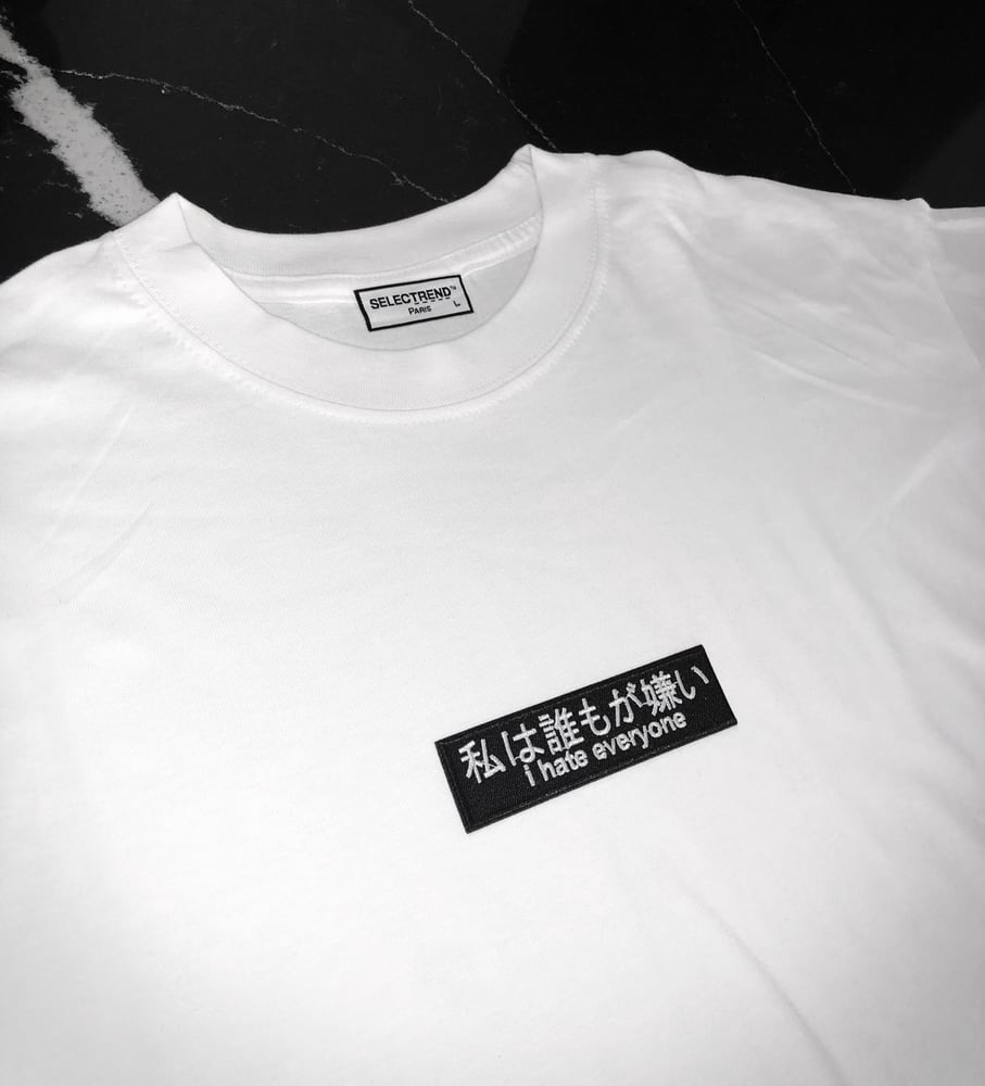 Image of HATE T-SHIRT /WHITE