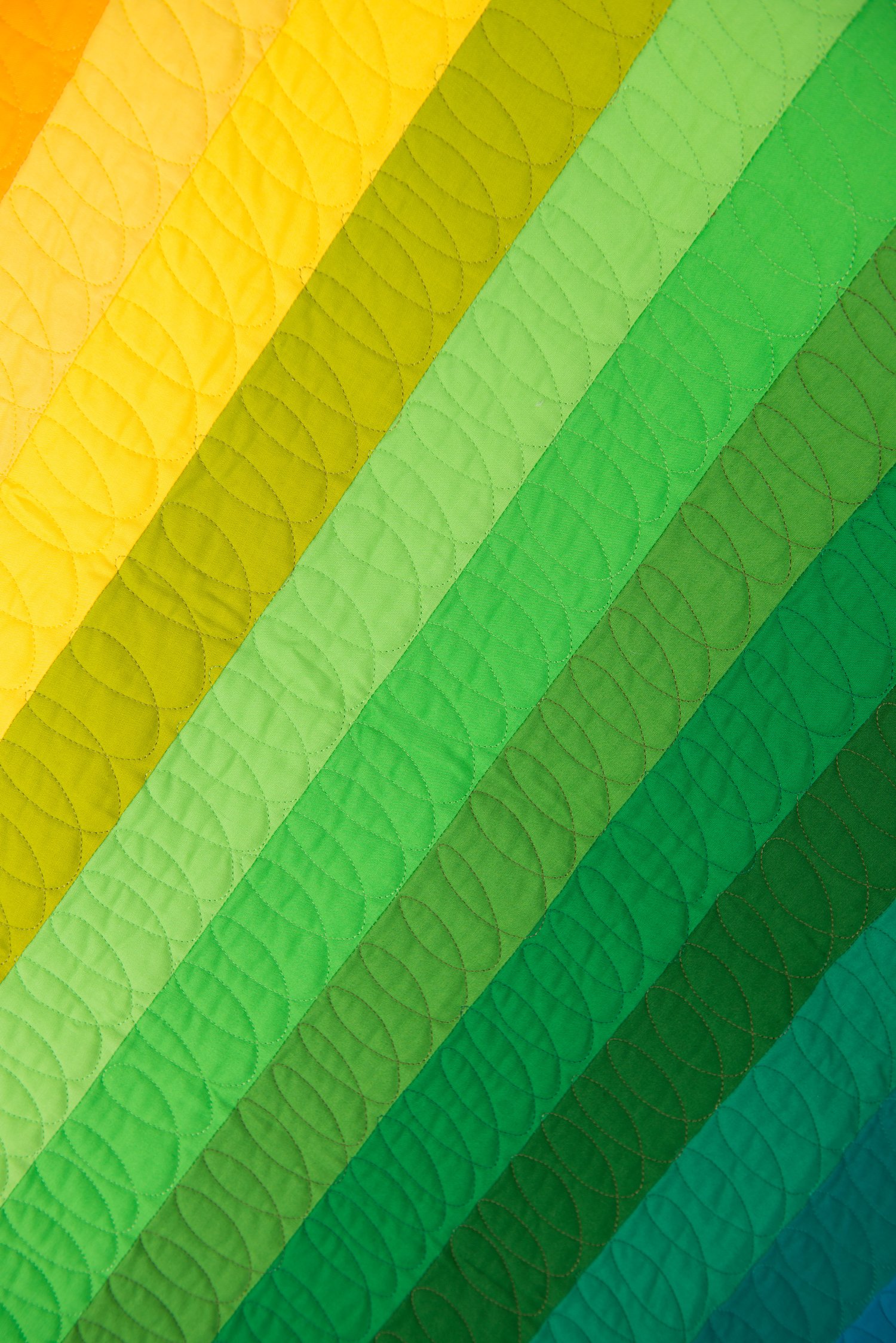 Image of Rainbow Strip Quilt