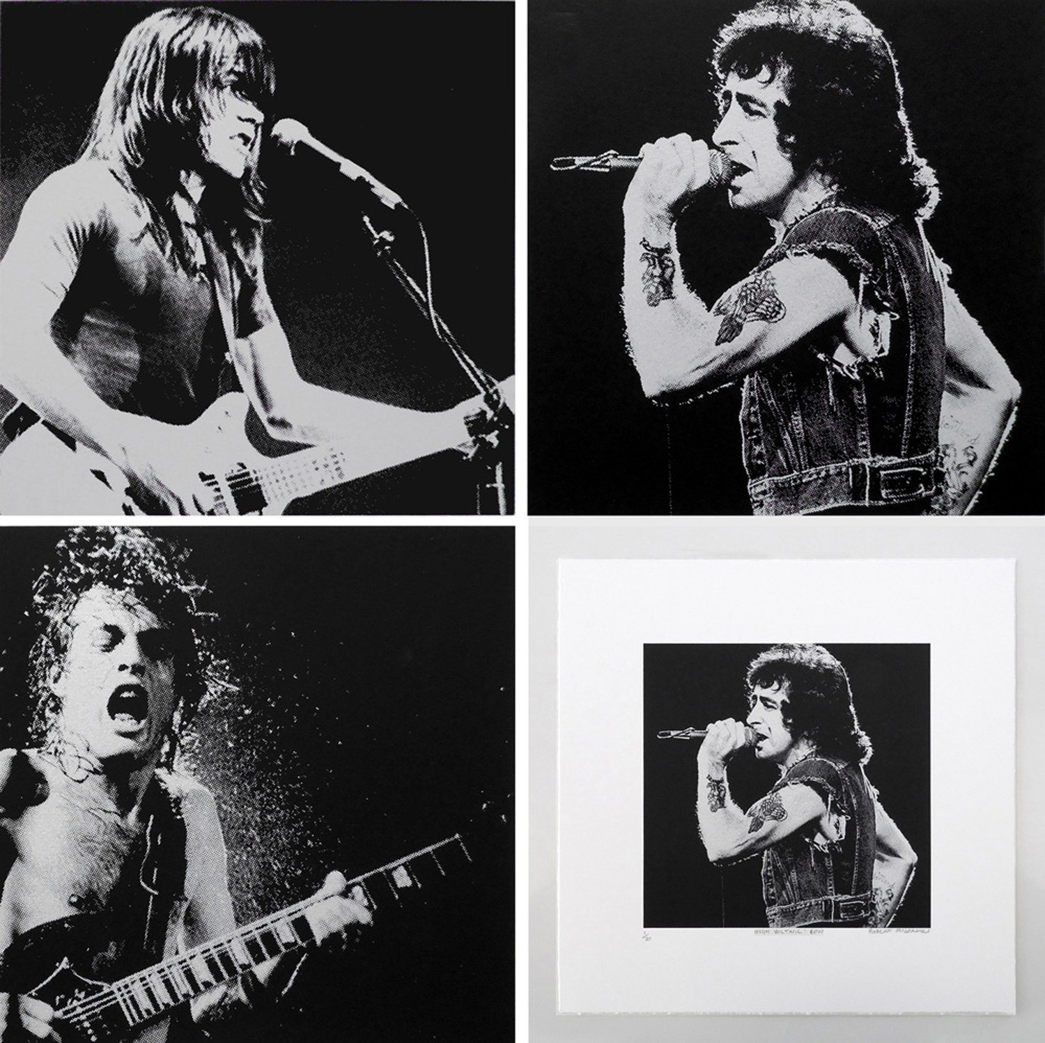 Image of "HIGH VOLTAGE" - AC/DC Limited Edition 3 Print Set