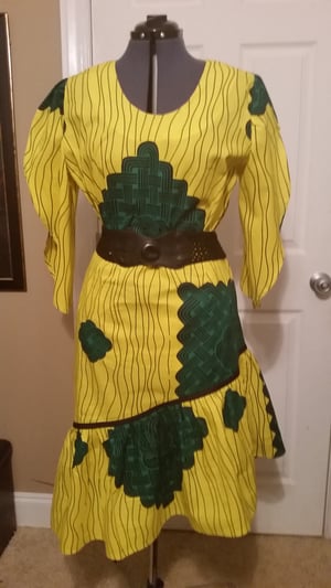 Image of Ankara print loose-fitting top