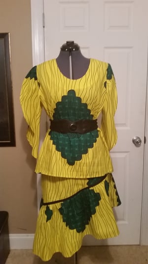 Image of Ankara print loose-fitting top