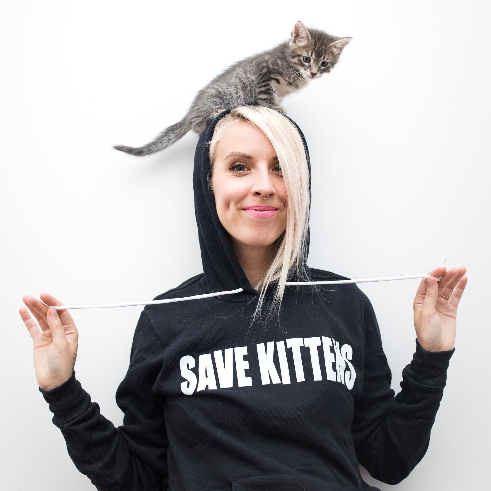 Save Kittens Hoodie | Kitten Lady