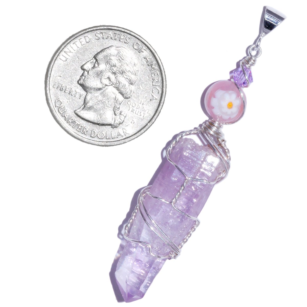 Vera Cruz Amethyst Crystal Handmade Pendant