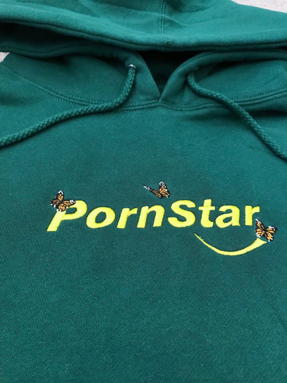 PornStar Hoodie Forest Green