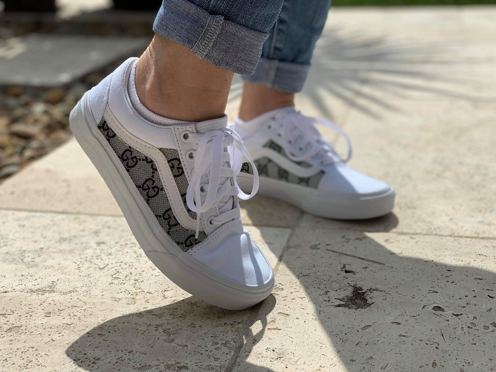 gucci vans white