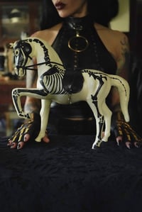 Image 1 of White Widow Hand painted vintage Death horse