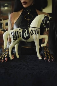 Image 2 of White Widow Hand painted vintage Death horse