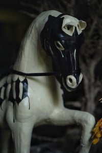 Image 3 of White Widow Hand painted vintage Death horse