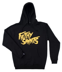 Image of Black Hoodie (Yellow Print)