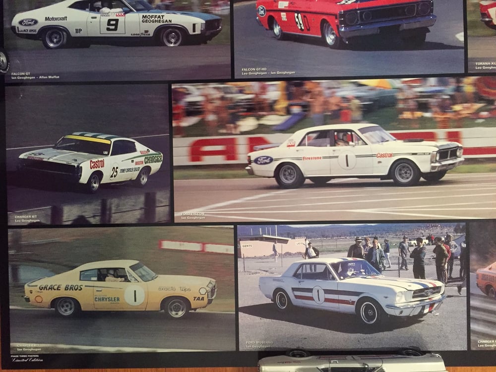 Image of The Racing Geoghegan Brothers. Bathurst, Ford, HDT, Chrysler, Mustang, Super Falcon.