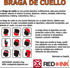 Image of BRAGA DE CUELLO BLANCA RED*INK