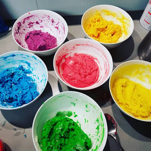 Image of Watercolour powdered dyes and Craft Paste