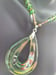 Image of GREEN INLAID MILLEFIORI GLASS PENDANT NECKLACE SET